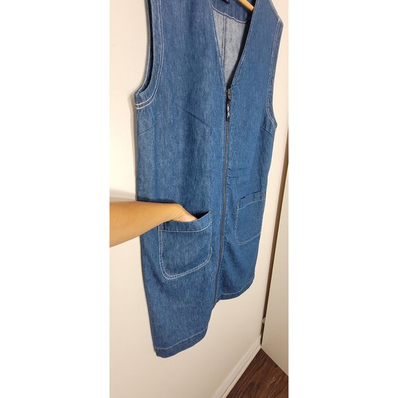 Vintage Blue Denim Dress - Picture 6 of 12